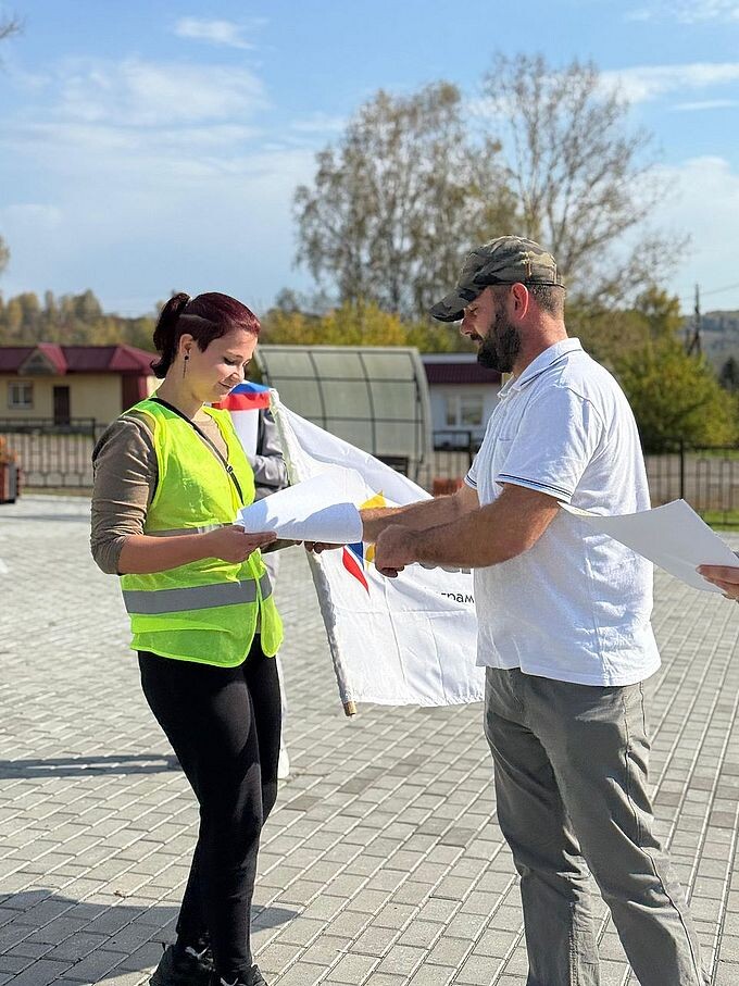 Организаторы открывают программу велопробега