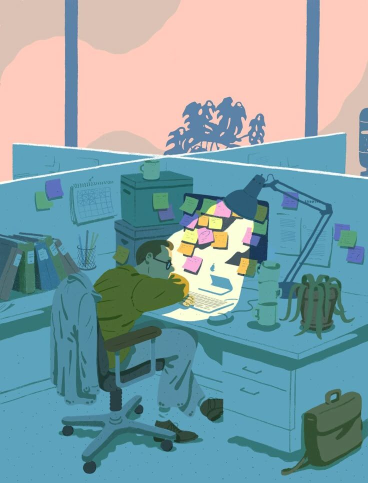 иногда думаешь.. может остаться жить на работе и аренду платить не надо!