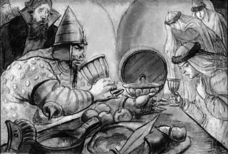 Забава Путятишна перед Идолищем Поганым.