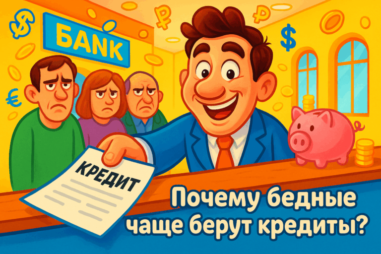    Почему бедные чаще берут кредиты? admin
