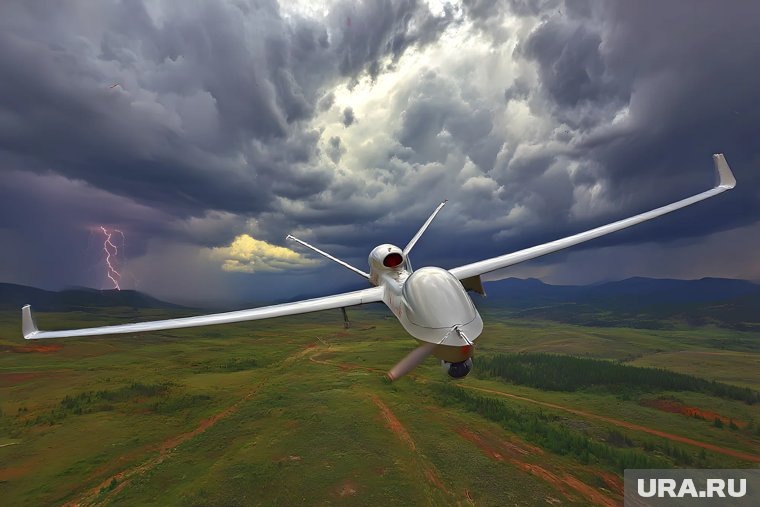 Сообщается о двух-четырех крупных дронах, которые были замечены в датском воздушном пространстве. Фото: Создано в Midjourney © URA.RU