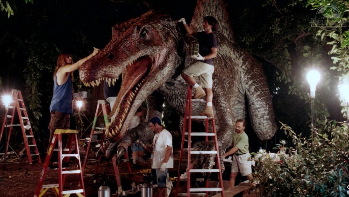 Фото из свободных источников. Кадр со съемок фильма "Парк Юрского периода 3".