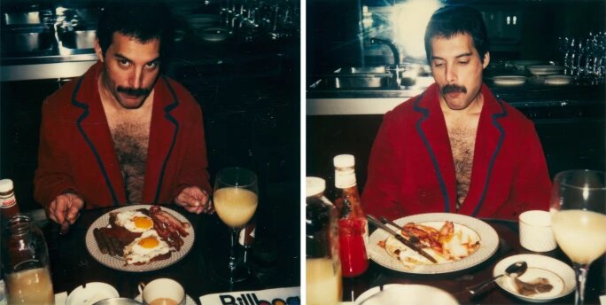 Нормальный плотный завтрак, и никакой птичьей еды. Сотбис, распродажа вещей Фредди Меркьюри, лот 59.