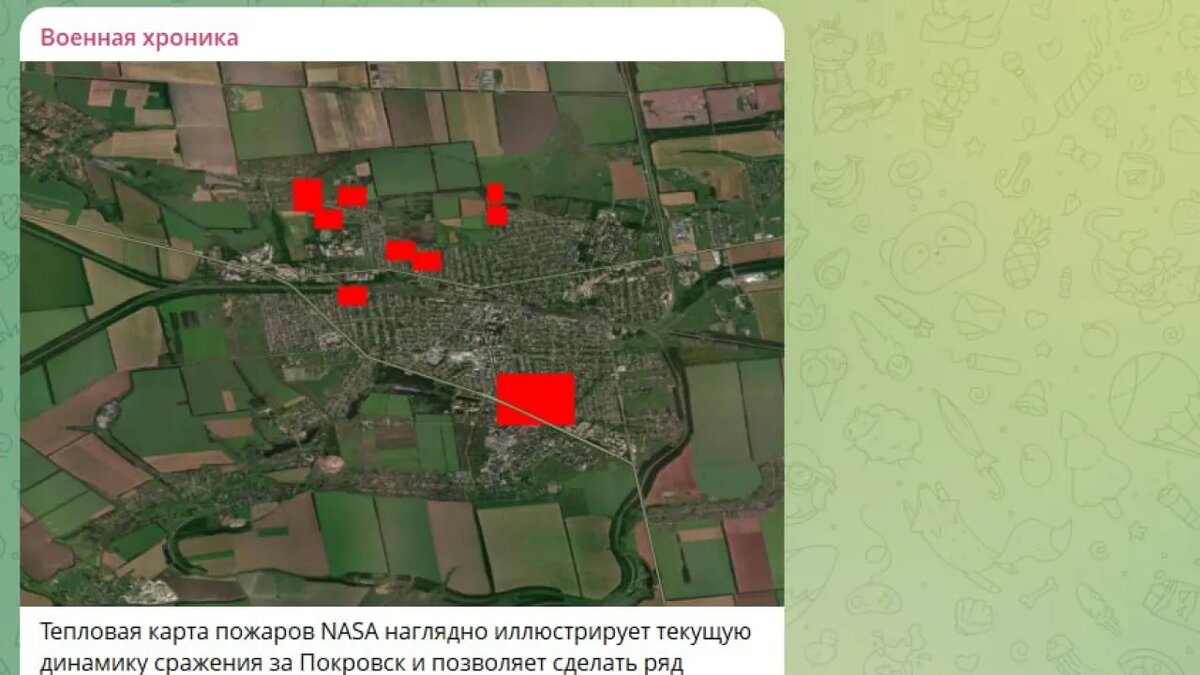 Скрин тг-канала "Военная хроника"