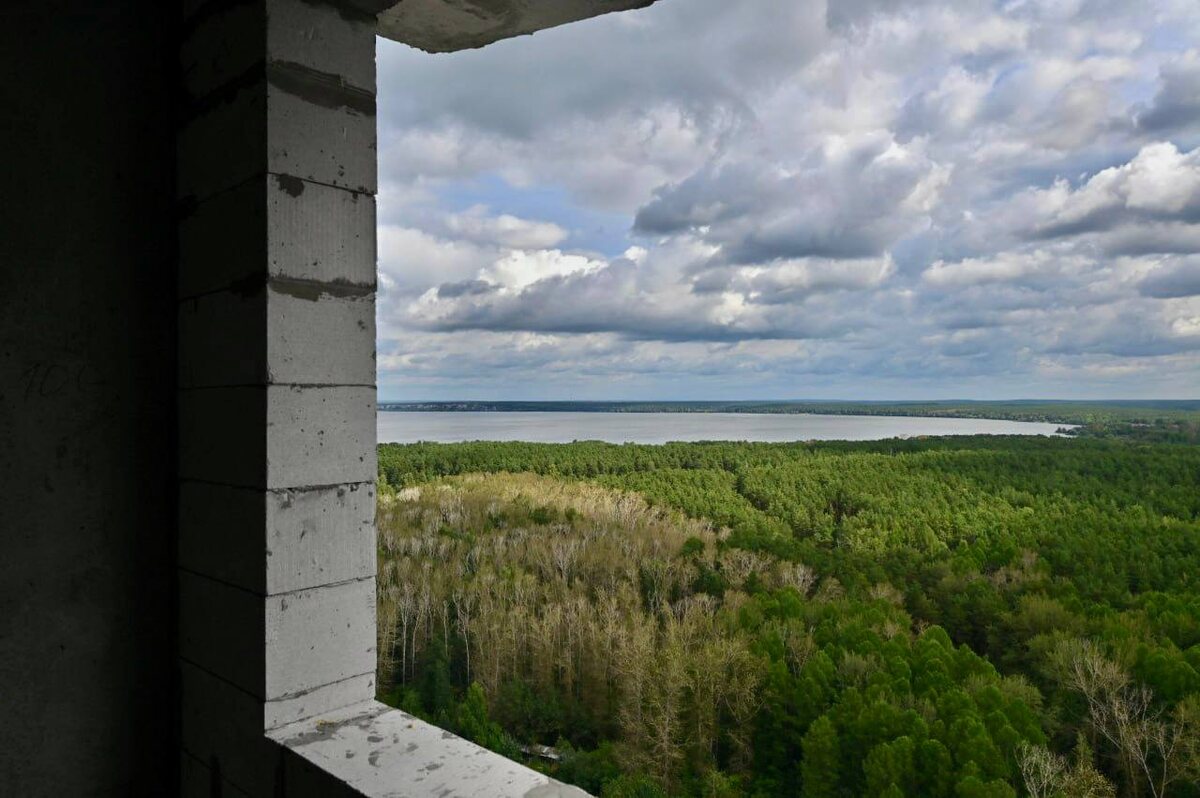 Вид на парк и озера Шарташ