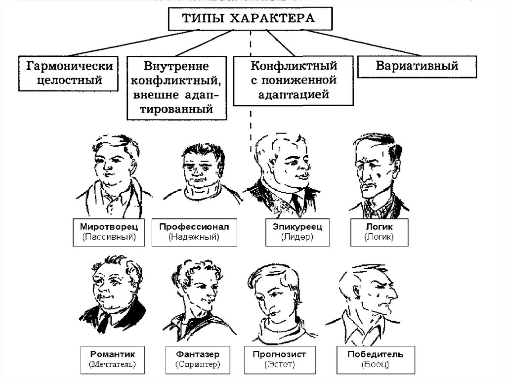 Пример темперамента личности