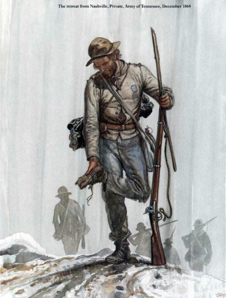 Солдат Конфедерации Южных Штатов. Армия Теннесси 1864 год.
