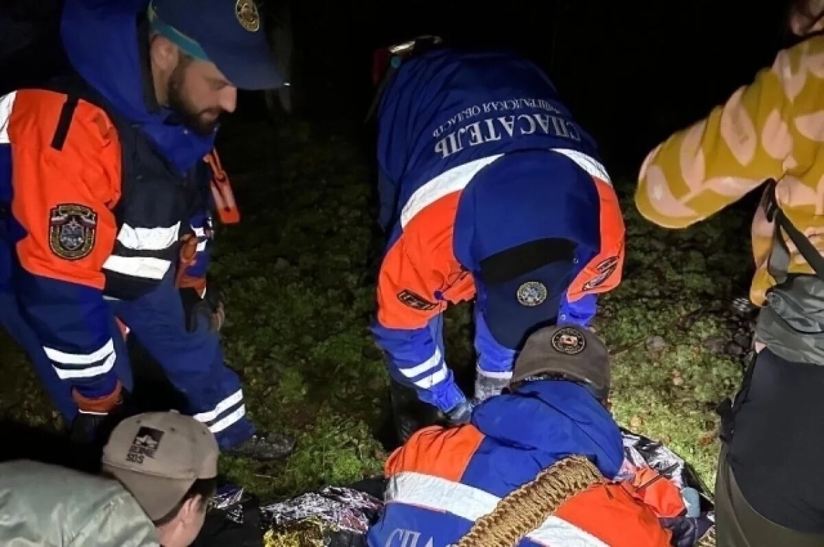    В Ленобласти спасатели на носилках вынесли заблудившегося мужчину из леса