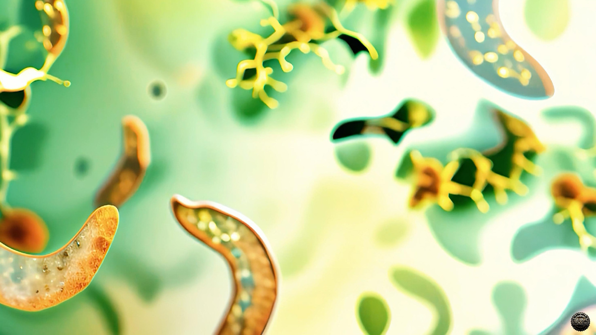 Скриншот видео электронгого микроскопа. Реальное фото. Штамм бактерий Flavobacterium tirrennicumАвторское свидетельство: Институт микробиологии и вирусологии АН КазССР. 15.07.1988  