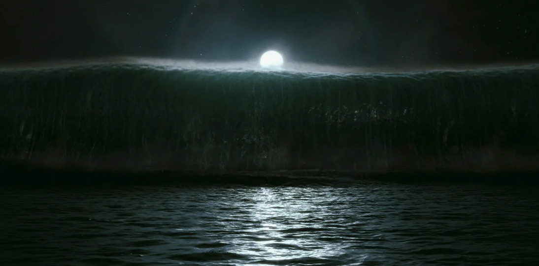 Волна-убийца показана довольно реально