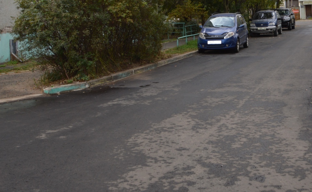 Завершена укладка асфальта