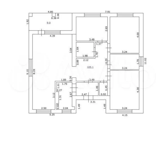 Похожий дом, который мы смотрели на показе