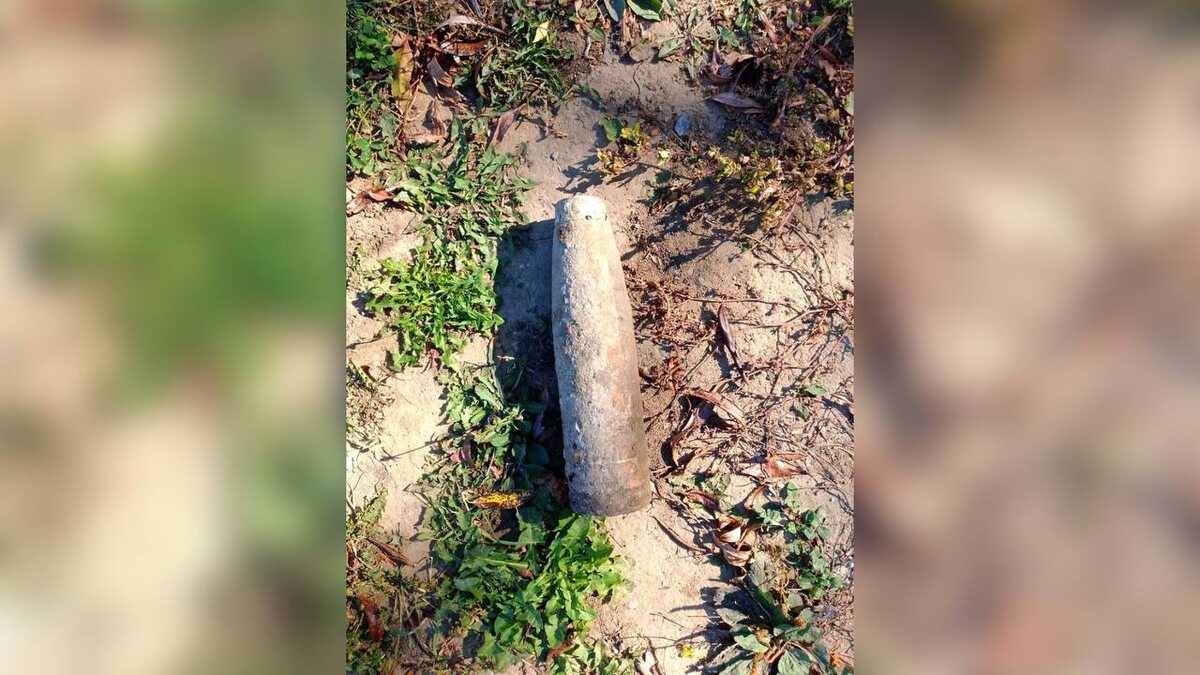    Артиллерийский снаряд времен ВОВ обнаружили в Щигровском районе Курской области