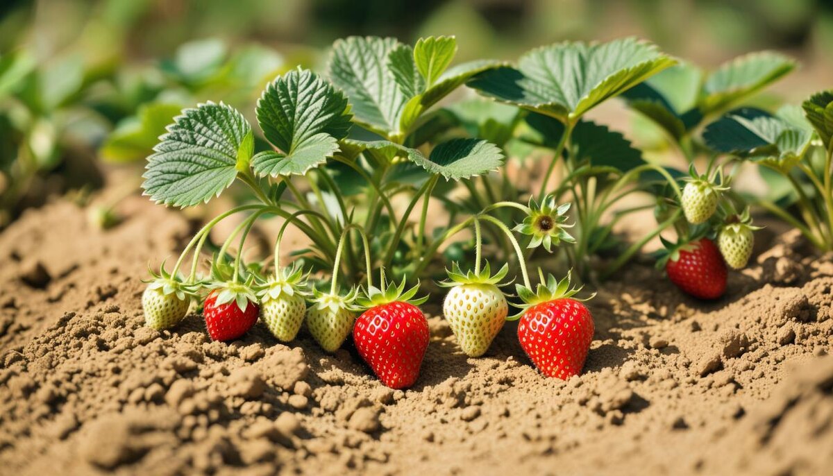 клубника на песчаной почве