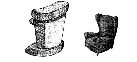 Рисунок 4. Символическое расположение врача и больного в поведенческой терапии