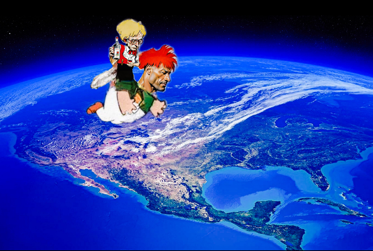 Где-то над Северной Америкой