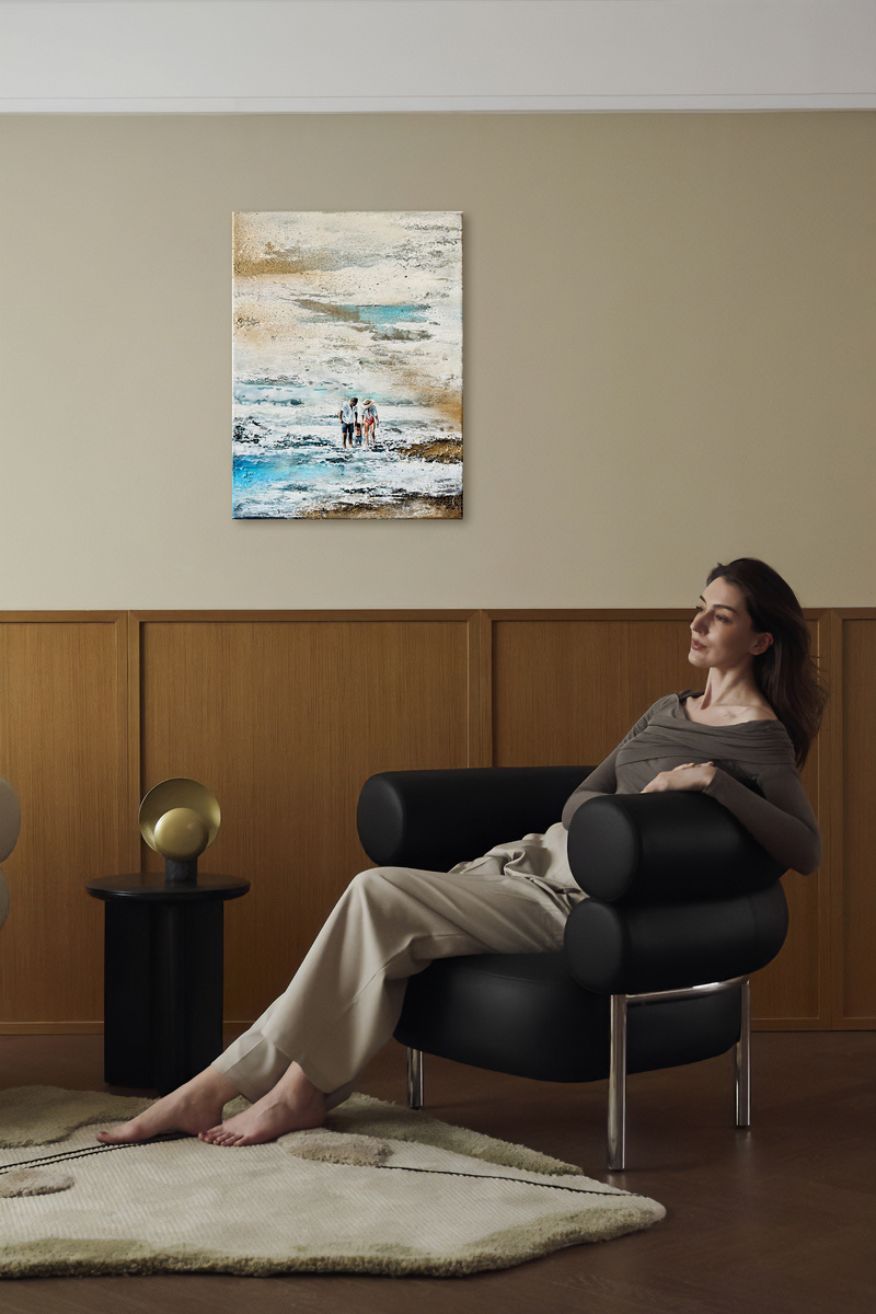 Тёплый ковёр в интерьере