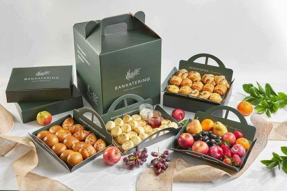 Сет гастробоксов «Бизнес завтрак» №1 от Bankatering за 11 400 ₽