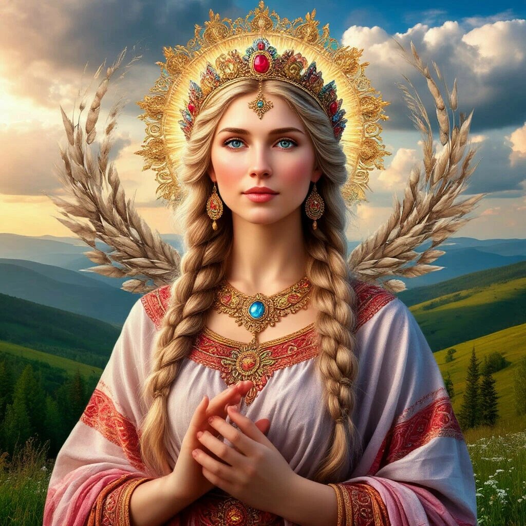 shedevrum.ai богиня Лада - хранительницв плодородия