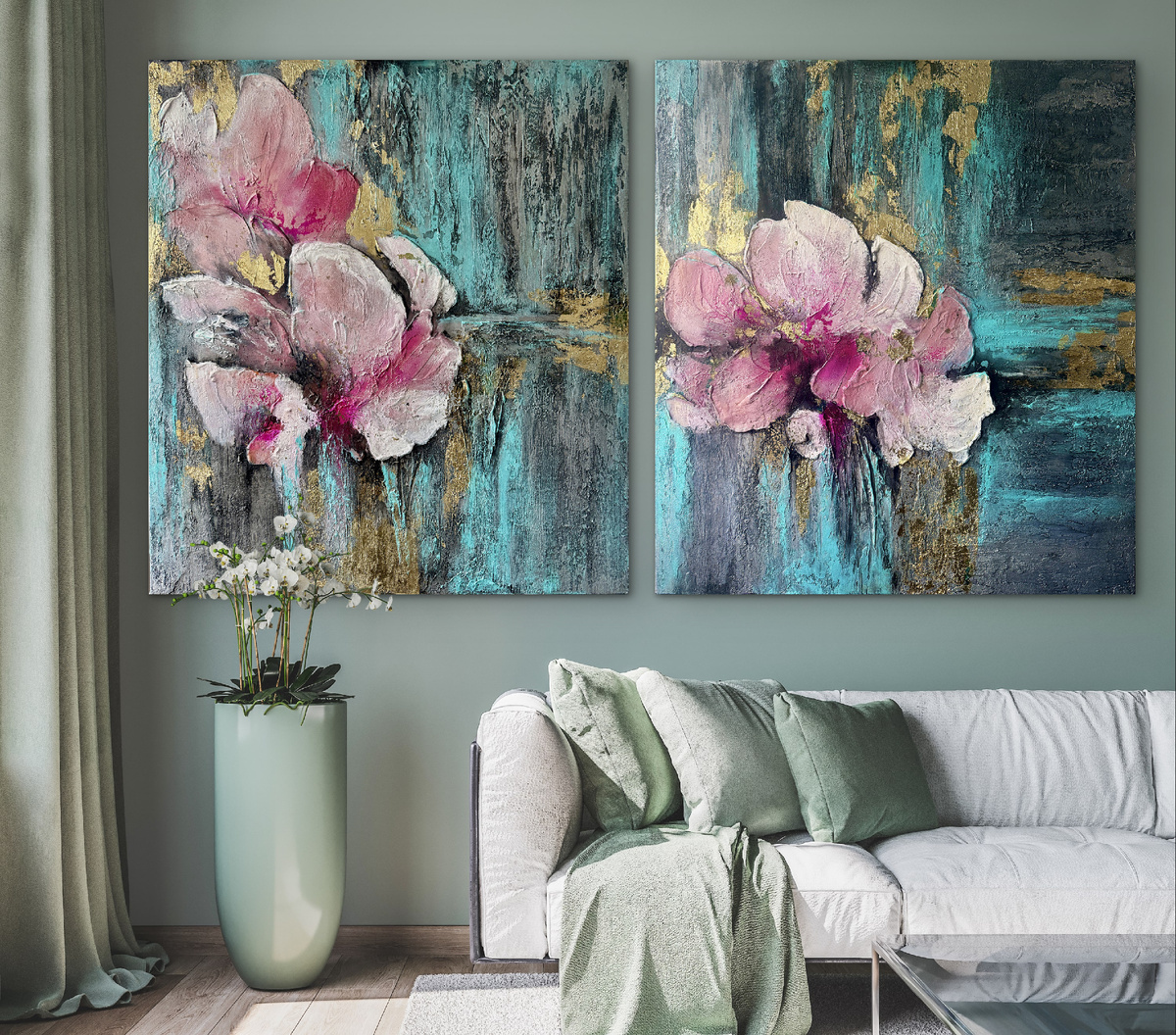 Интерьер с текстилем