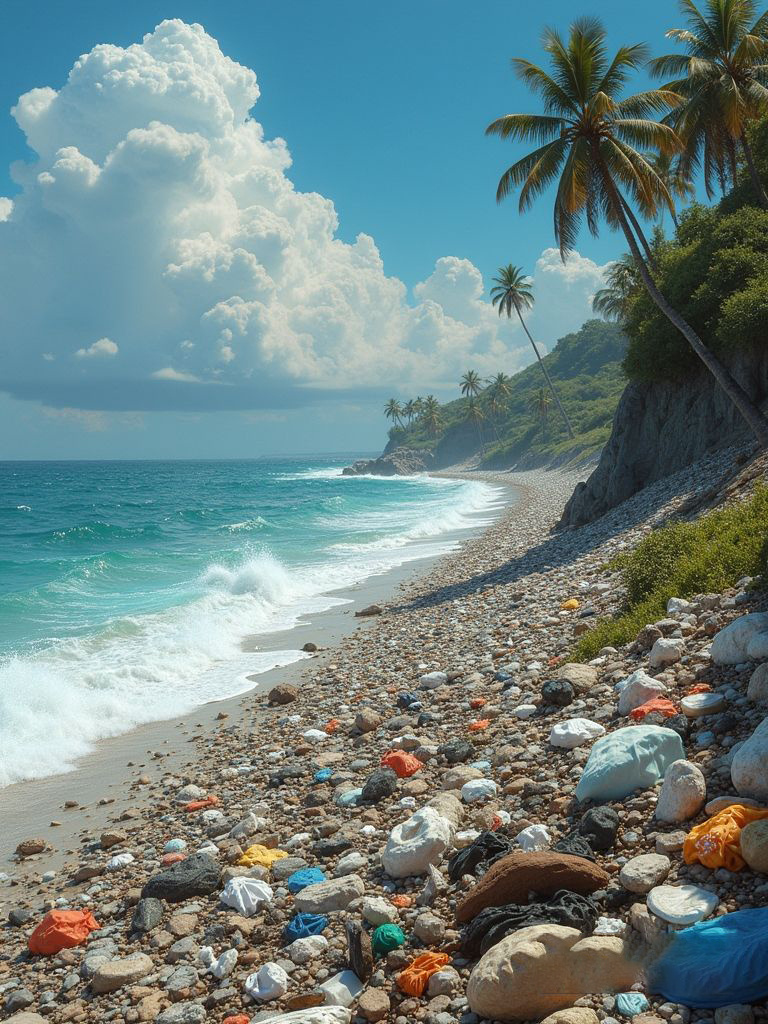 Берег моря.