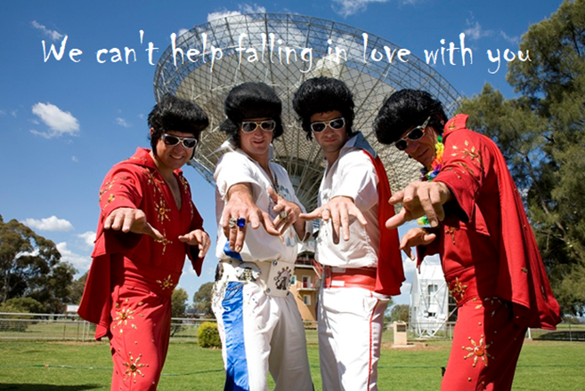 Уверен, что слова гимна фестиваля Элвиса Пресли звучат именно так.
