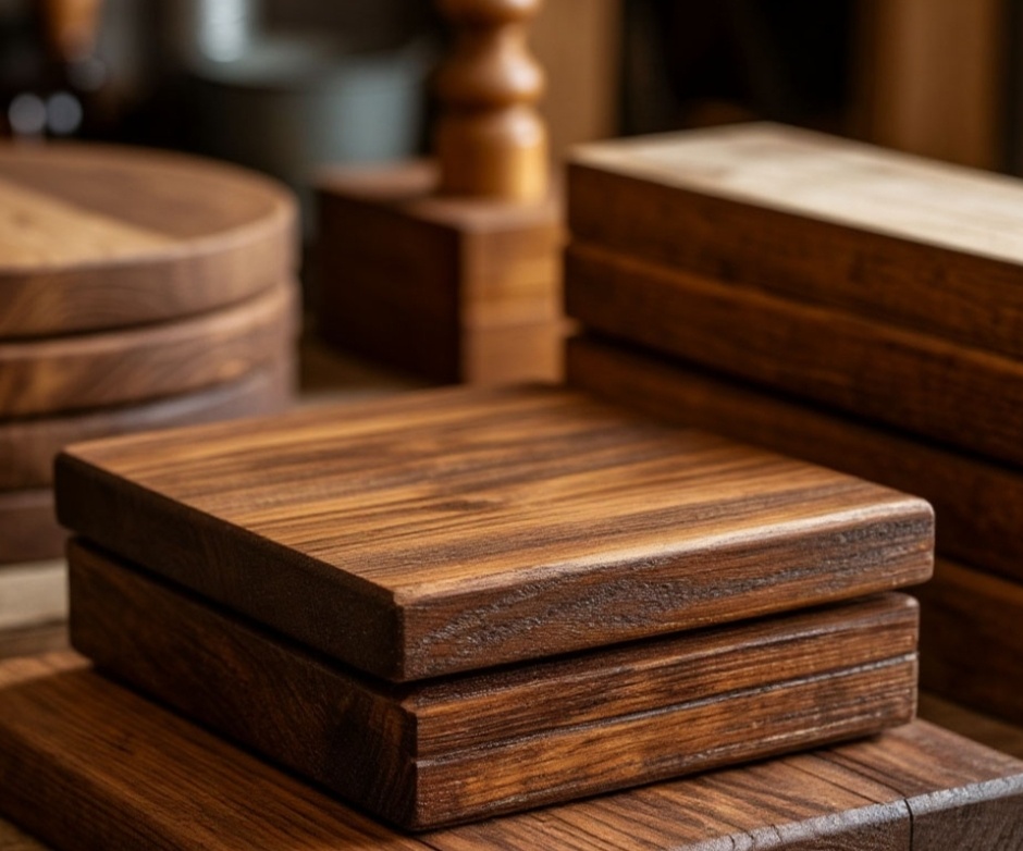 Шкатулка обработанная морилкой 