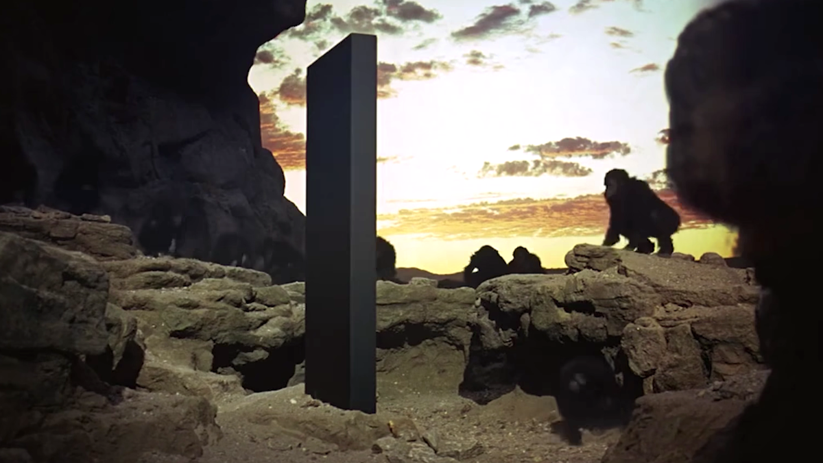 Кадр из фильма "2001: Космическая одиссея", 1968, реж. Стэнли Кубрик