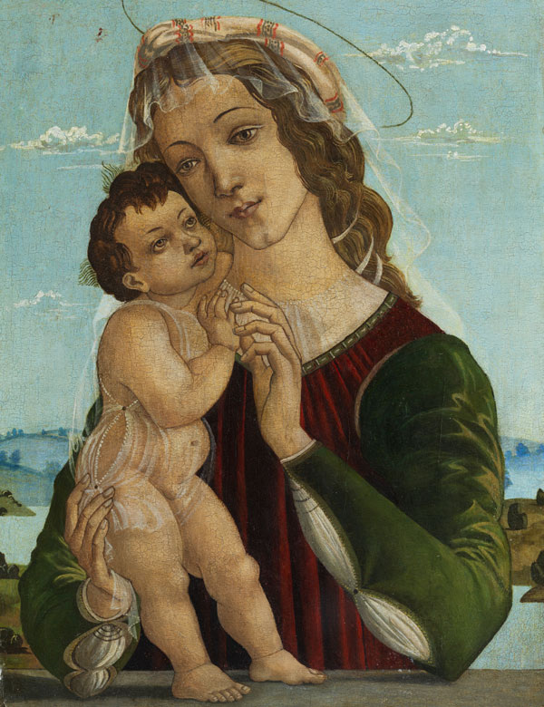 Ичилио Федерико Иони. Мадонна с младенцем в стиле Сандро Ботичелли (1445-1510), Флоренция