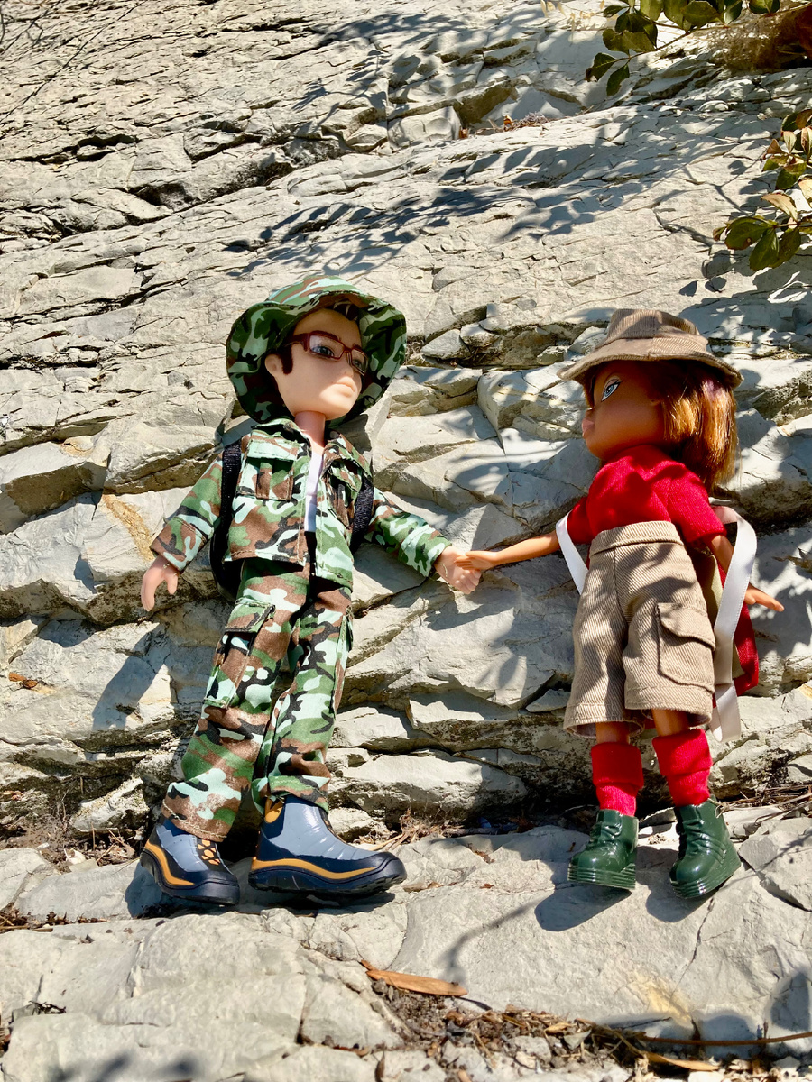 Экипировка соответствует прогулке в горы))) снаряжала, как себя)))