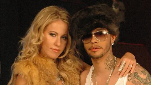    Ксения Собчак и Тимати в молодости. Фото: скрин