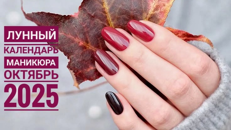 Лунный календарь маникюра Октябрь 2025