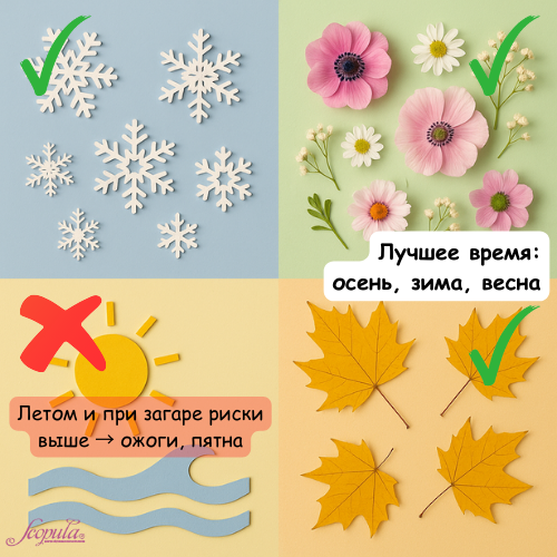 Летом фотоэпиляцию проводить нельзя