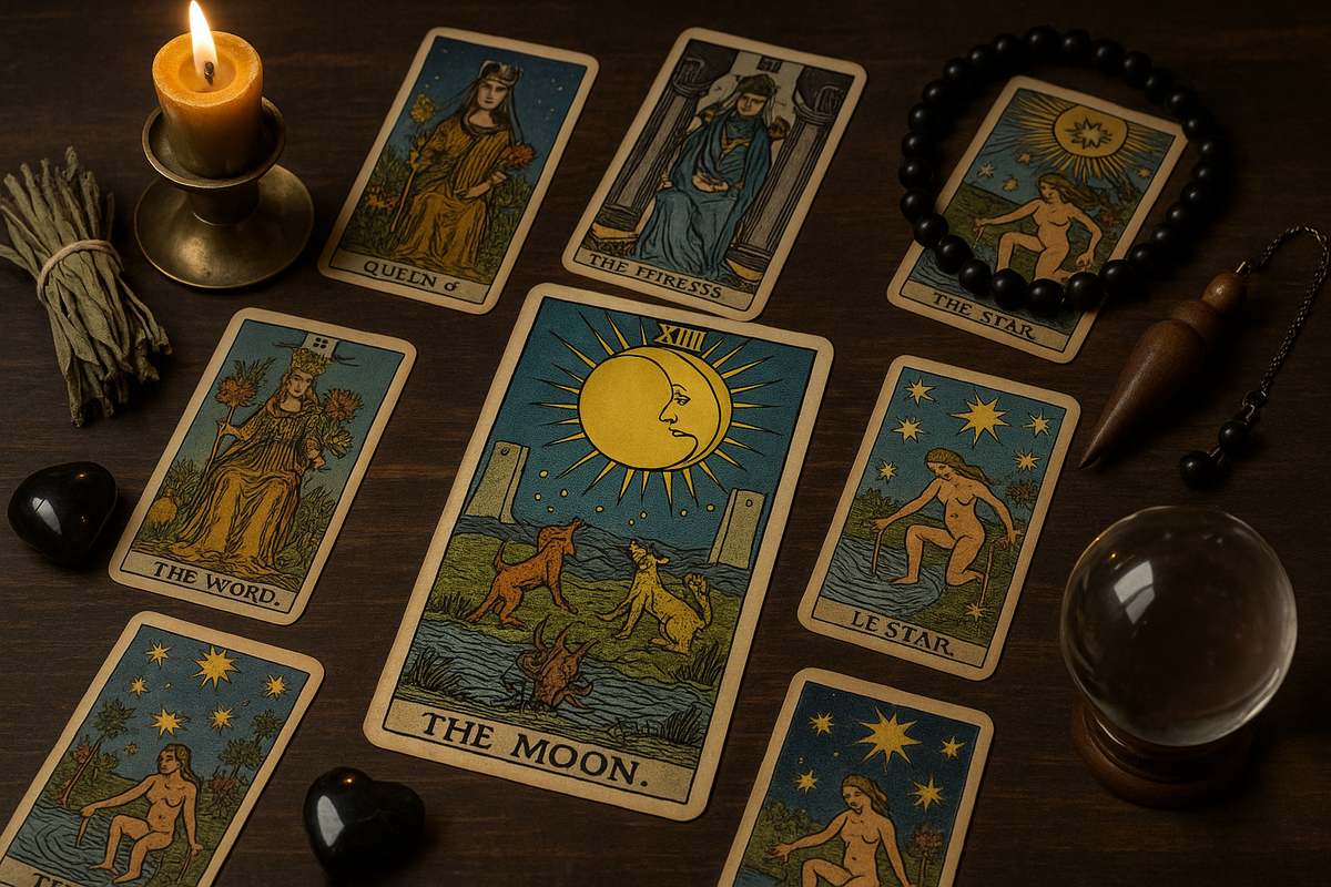 Луна с другими картами в раскладе
