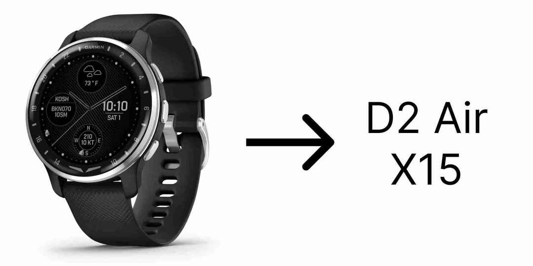 Утечки Garmin D2 Air X15: авиационные функции и платформа Venu 4