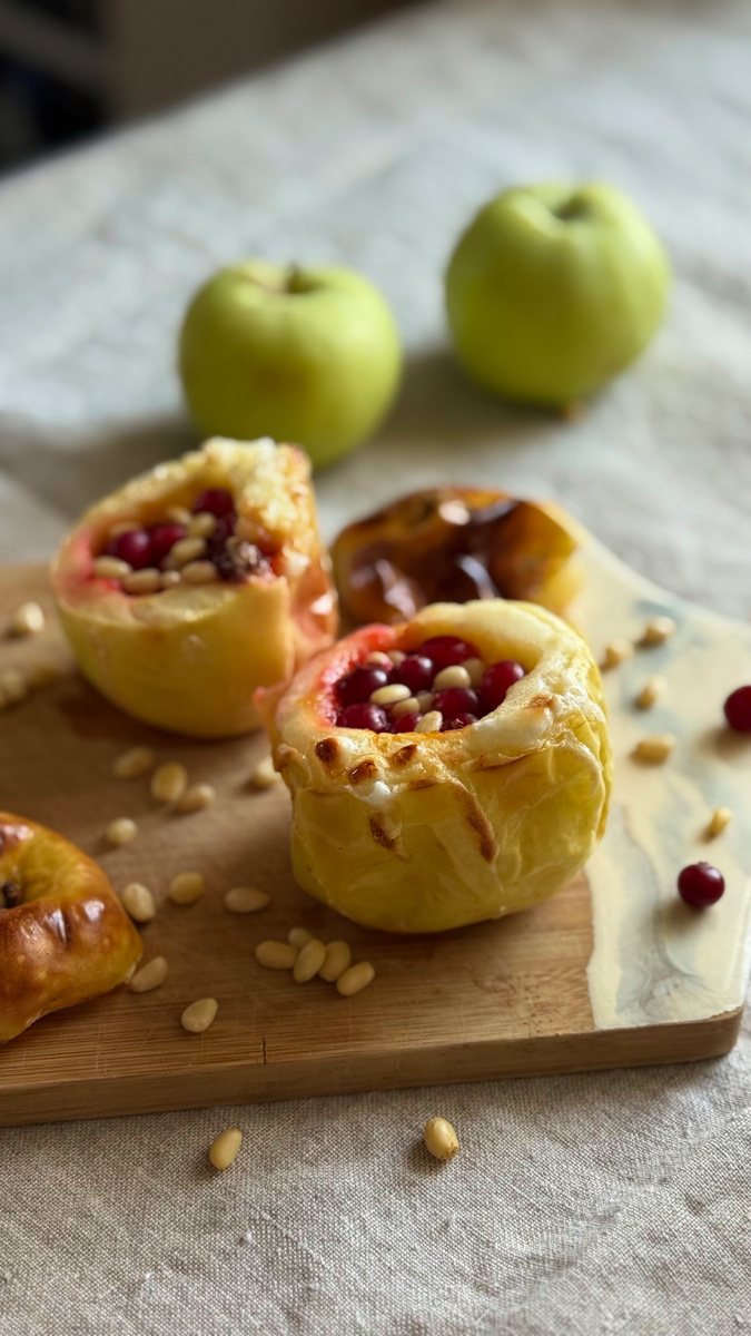 Яблоки в духовке, фото моё