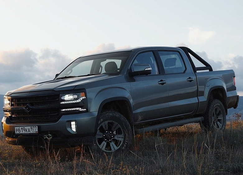 Внешний вид Huanghai N7 демонстрирует силу и уверенность