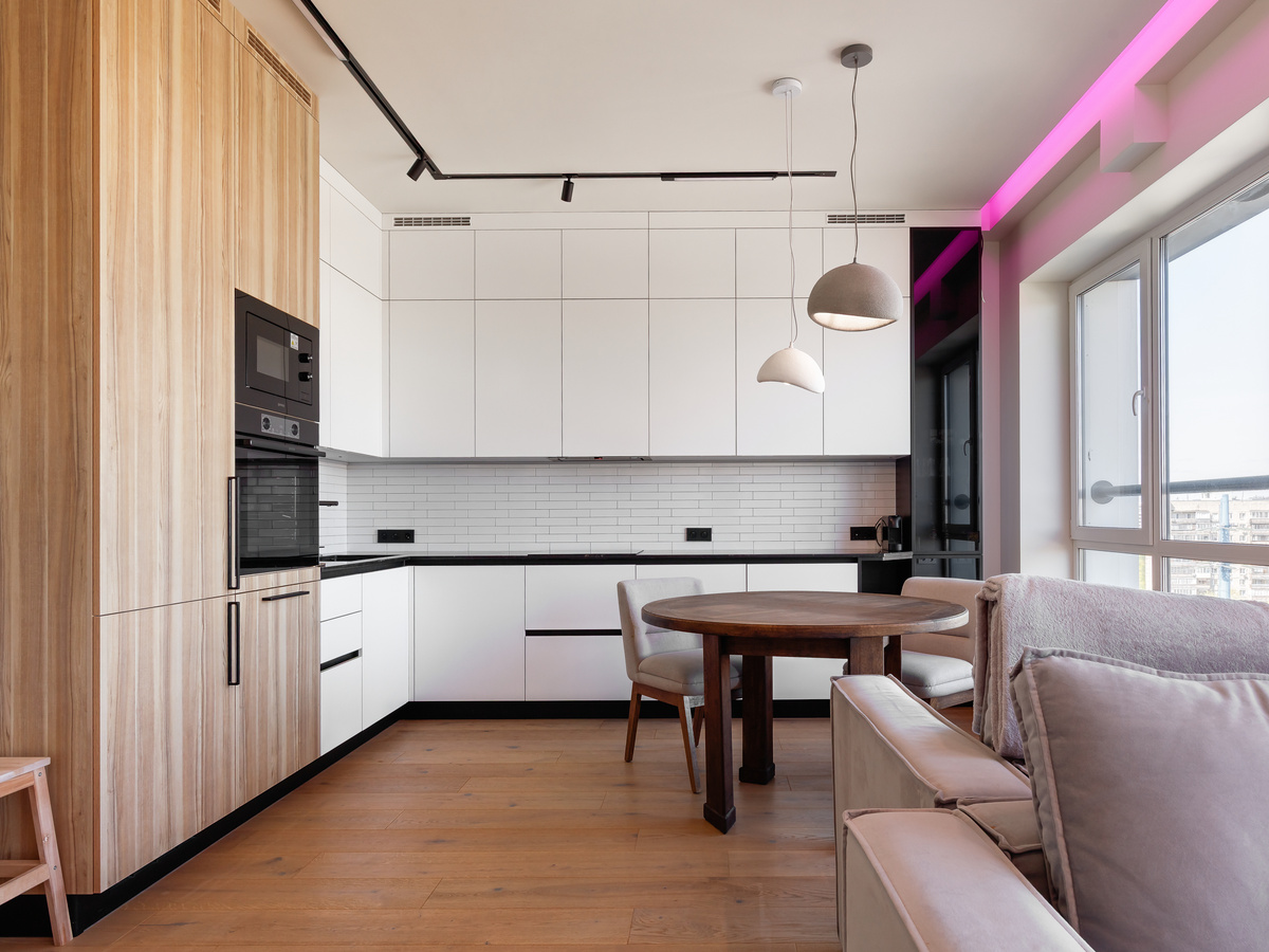 Интерьер реализованного ремонта из портфолио студии дизайна и ремонта VDOME