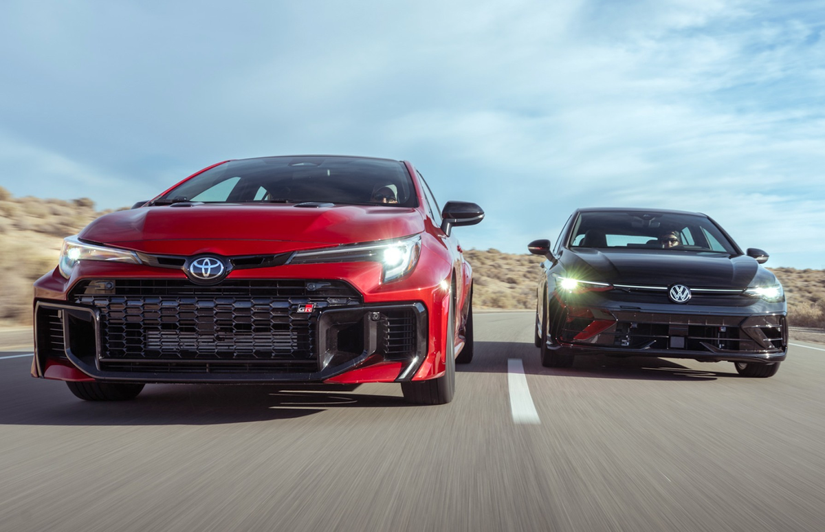 Toyota GR Corolla против Volkswagen Golf R