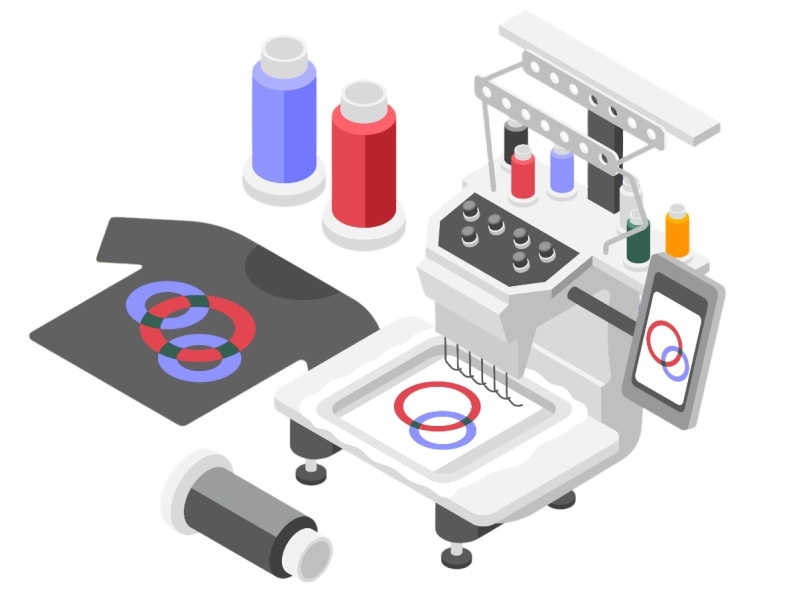 Машинная вышивка