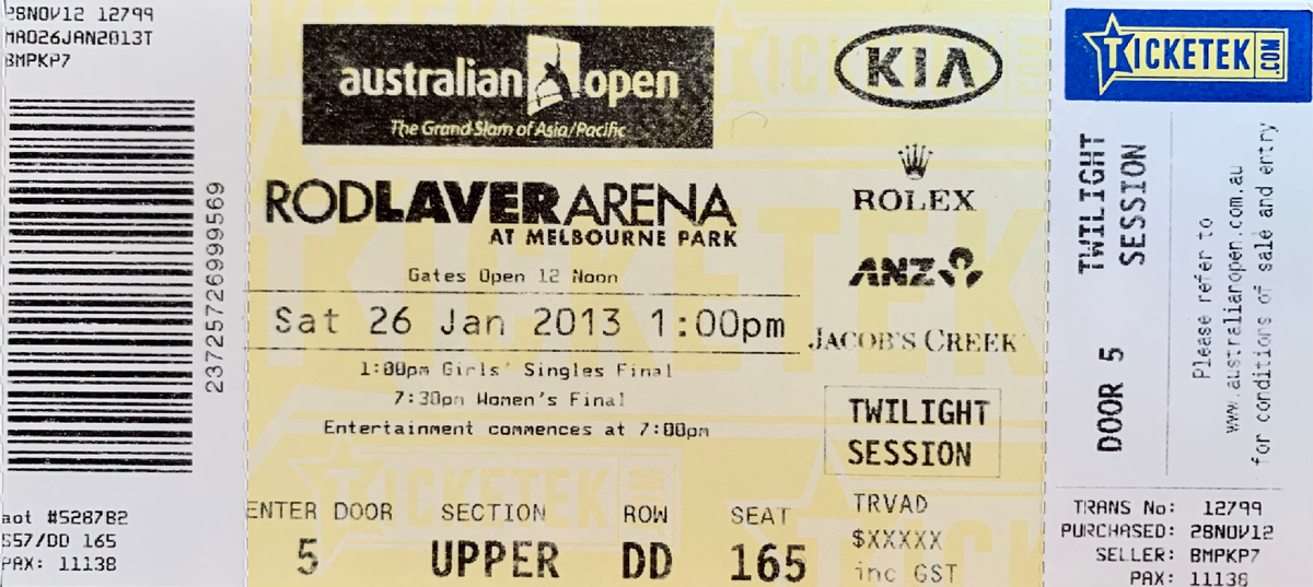 Билет на женский финал