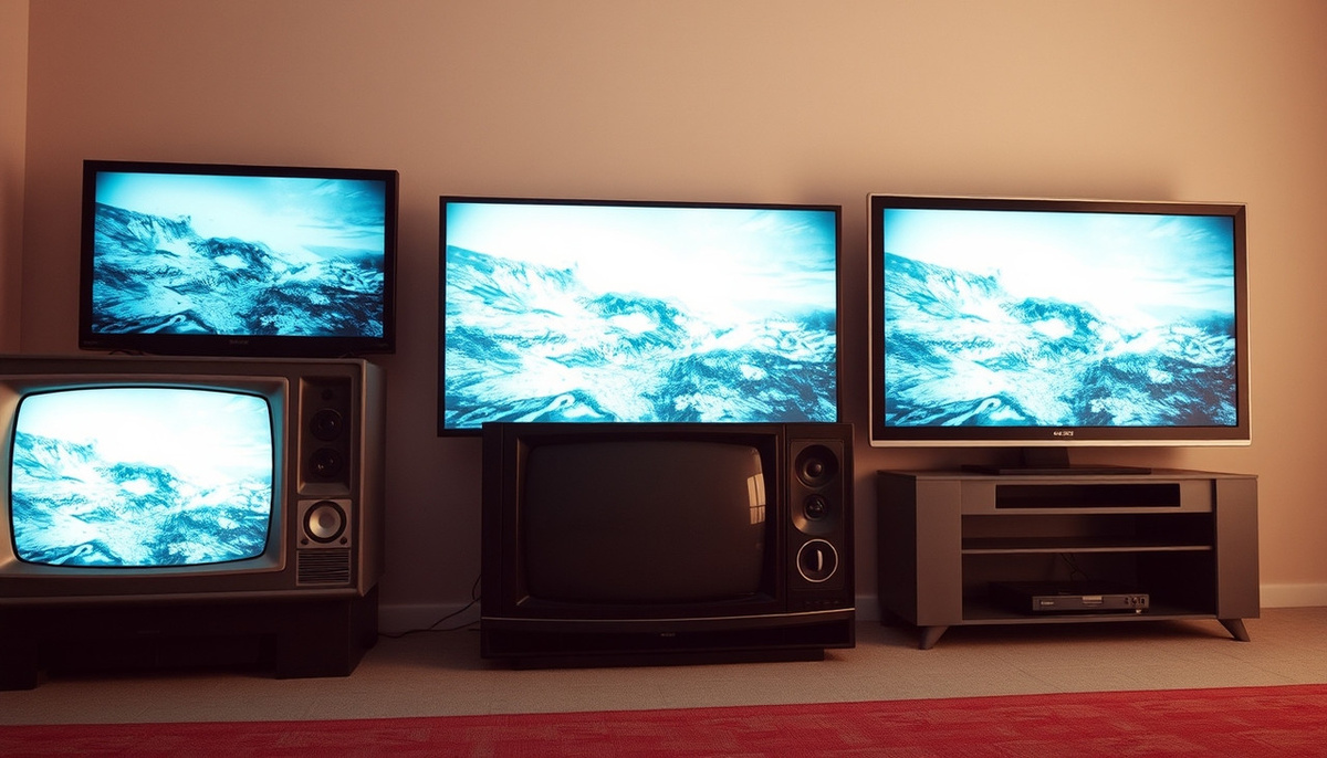    Иллюстрация истории плазменных телевизоров