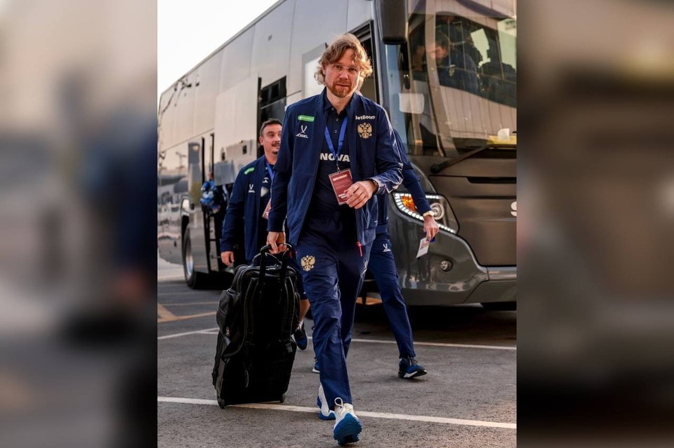    Главный тренер сборной России Валерий Карпин. Фото: пресс-служба сборной России