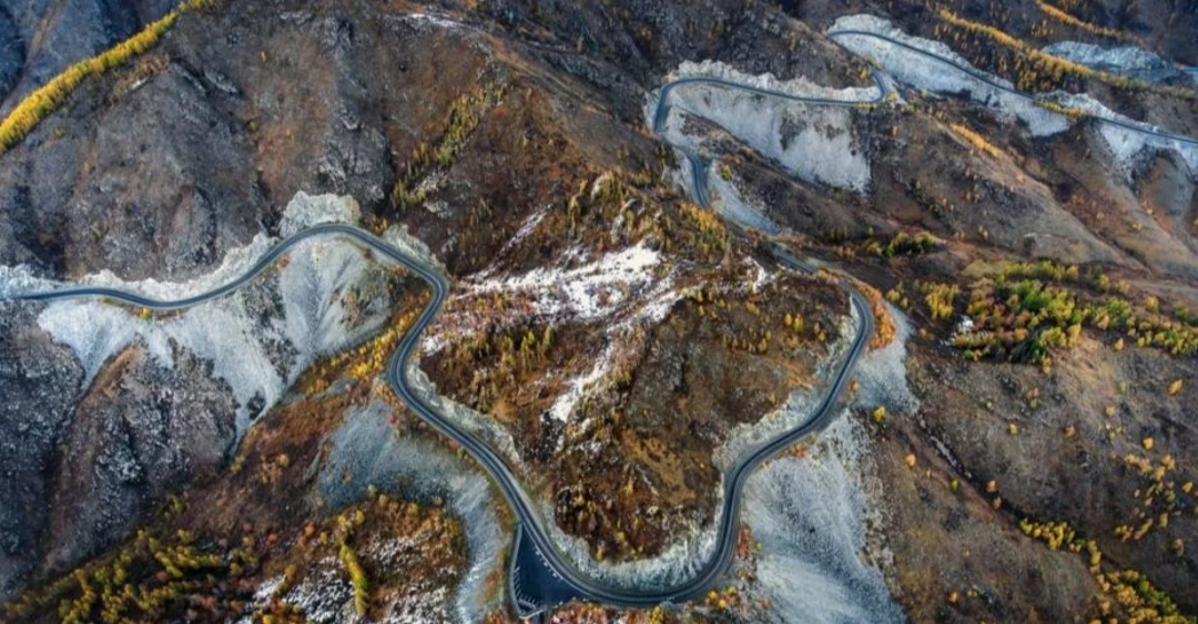 Осенний Чике Таман с высоты птичьего полета. Фото из свободных источников.