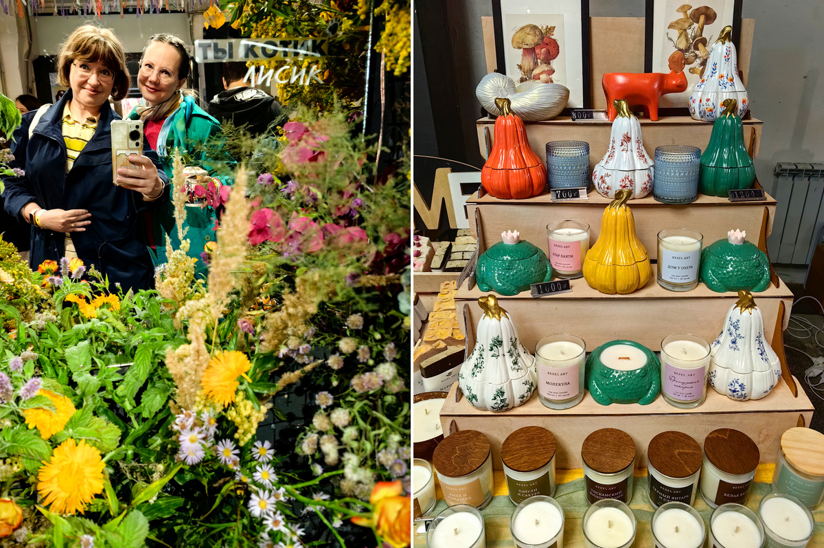 Кроме керамики были представлены свечи, ароматы, и вкуснейшие конфеты