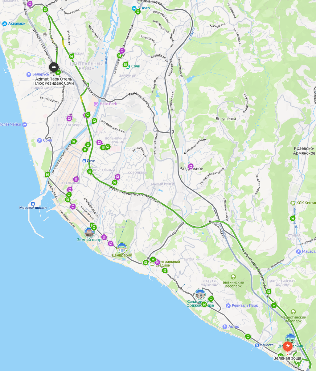 Скриншот карты