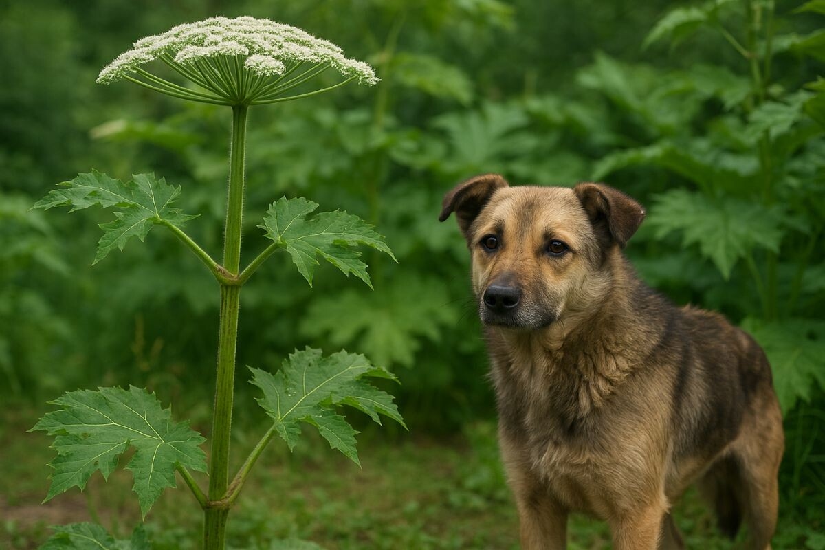Борщевик и собака 
