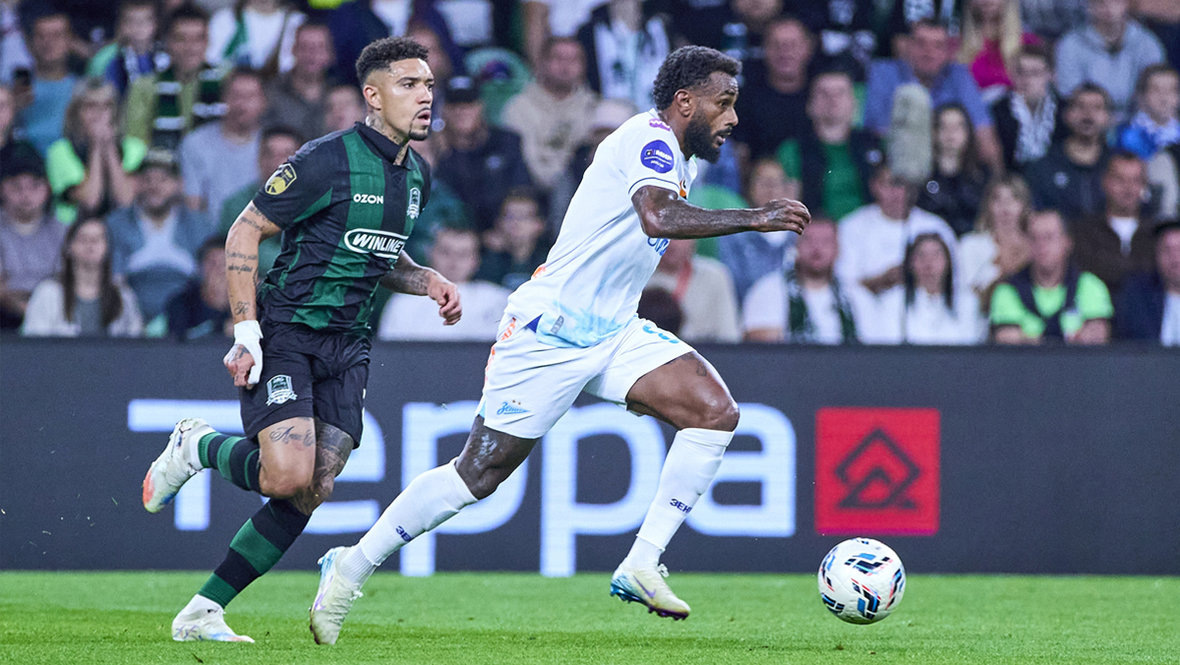    Дуглас Аугусто и Вендел в матче «Краснодар» — «Зенит» (0:2). ФК «Зенит»