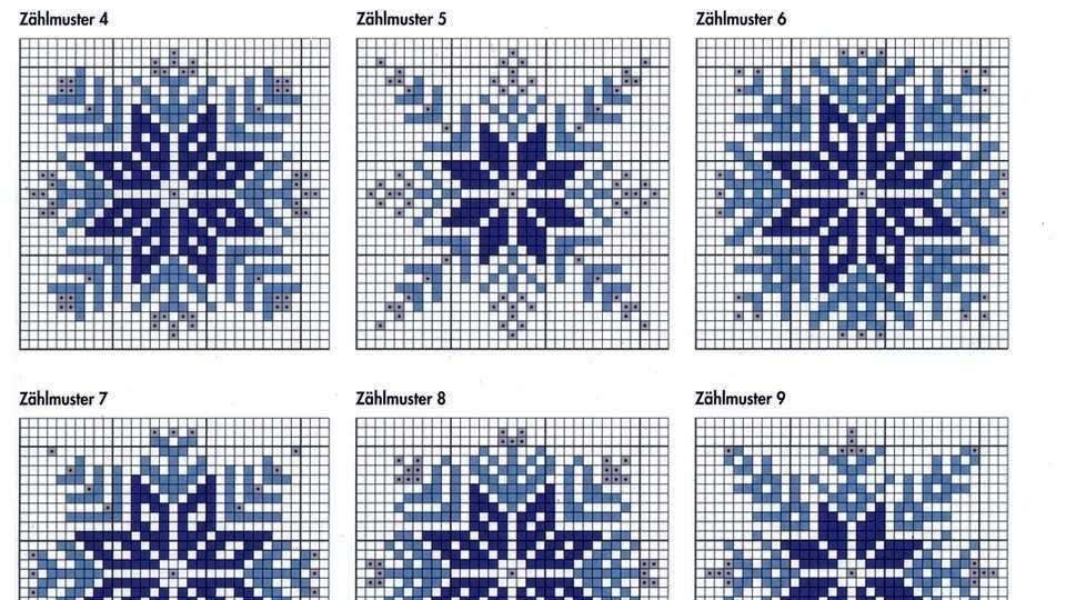 25 ЗИМНИХ СХЕМ. ЗИМНЯЯ СКАЗКА НА КОНЧИКАХ СПИЦ - КАК ЖАККАРДОВЫЕ УЗОРЫ ДАРЯТ РАДОСТЬ В ХОЛОДА