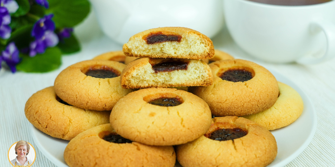 Нежнейшее песочное печенье с повидлом без яиц! Рецепт простой и быстрый